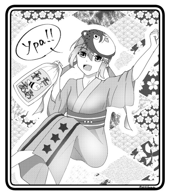 #艦これ版深夜の真剣お絵描き60分一本勝負
#艦これ版真剣お絵描き60分一本勝負_20200903
浴衣タシュケント〜!!⛩👘🎆🎇 (2h) 