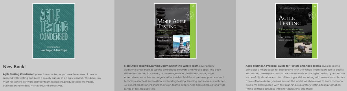 From Sept 1st to 15 Sept, you can get  45% off on @janetgregoryca & @lisacrispin books/ebooks #AgileTesting, #MoreAgileTEsting, and 5-hour video course #AgileTestingEssentials on InformIT! 

➡️ informit.com/authors/bio/79…… Use code LEARNING