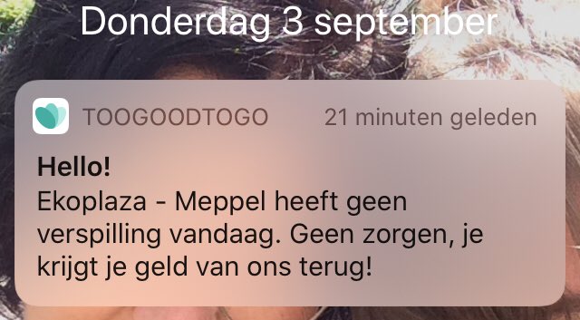 Net nadat ik mij fantastische begon te voelen na de lovende apjes hoe goed ik wel niet bezig was de wereld te redden met <a href="/TooGoodToGo/">Too Good To Go</a> .....