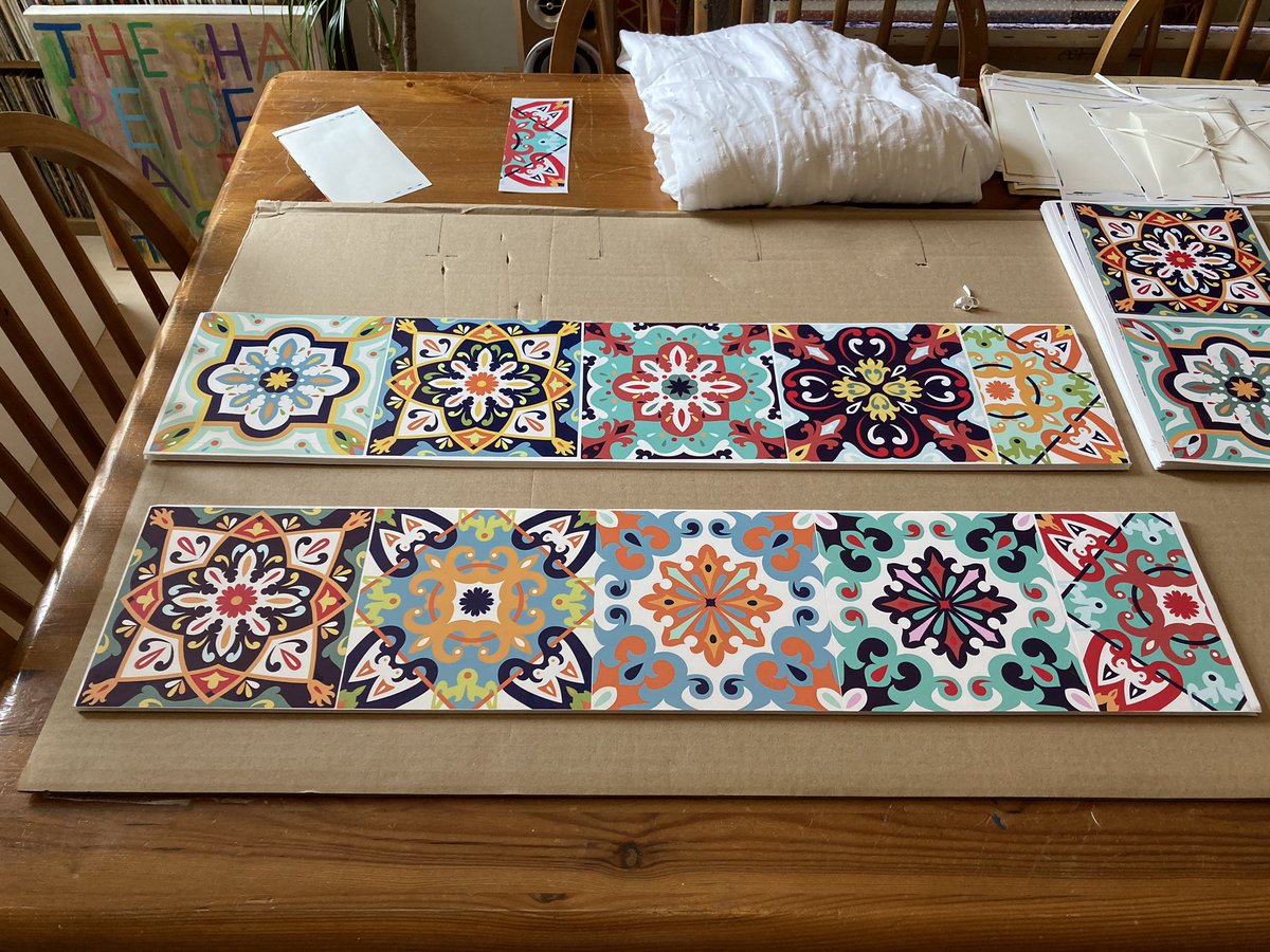 ChrisPompaArt's tweet photo. Really pleased with the new stairs. #DIY #moroccantiles #portuguesetiles #paintedstaircase https://t.co/Fx8gdN99oh