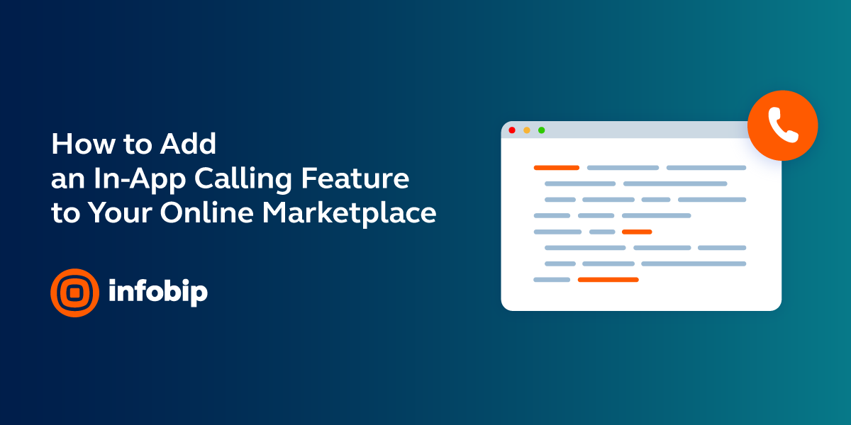 Infobip's tweet image. [#TutorialThursday] Secure #InAppCalls are an elegant solution for the buyers &amp;amp; sellers of any #OnlineMarketplace! 😎 Here&apos;s how to set that feature up for them: bit.ly/ttinappcalls