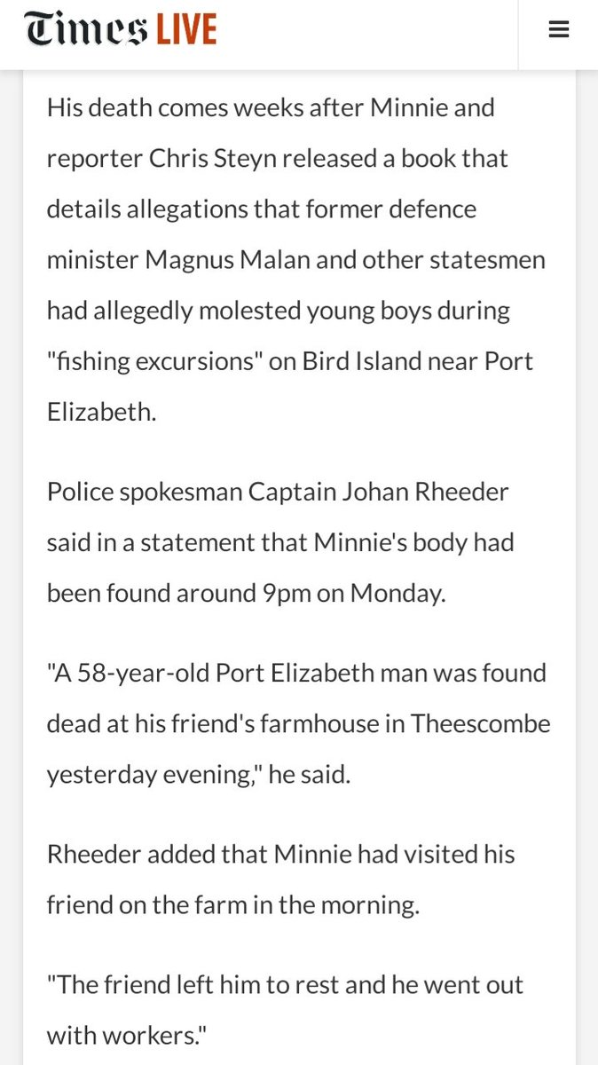 The policeman/author, the people fingered as paedophiles, and death  #BirdIsland  #ChildAbuseSA