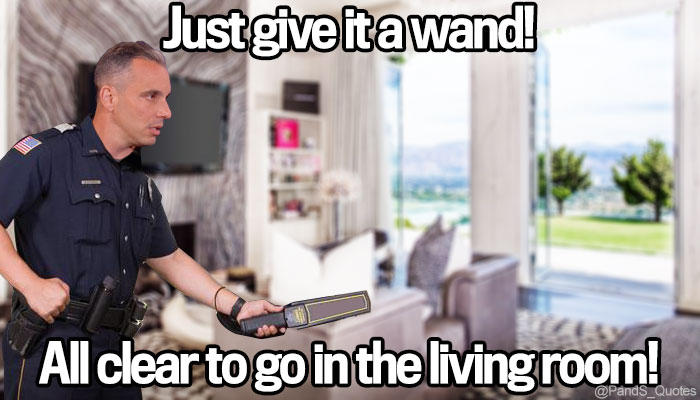 PandS_quotes's tweet photo. "Just give it a wand! All clear to go in the living room!" @mycorreale #EP424 #mantime https://t.co/vN4e8JXhbv