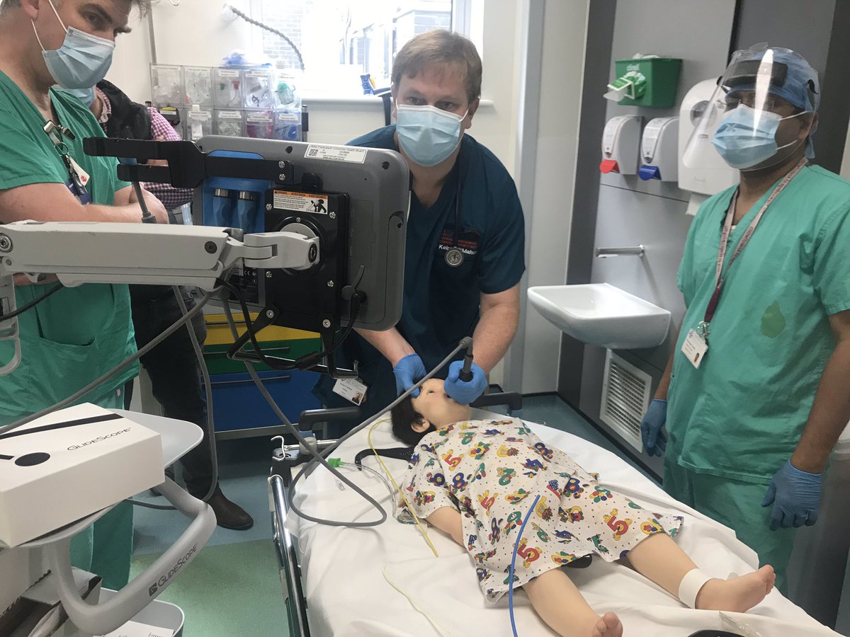 In situ paediatric airway training on our new <a href="/GlideScopeVL/">GlideScope</a> kit and our @Lifecast_Body babies <a href="/YGEDBangor/">Ysbyty Gwynedd ED</a>