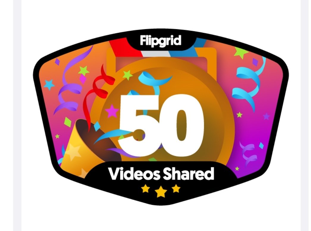 RowenaRabaya's tweet photo. I just earned a new @Flipgrid badge: 50 Response videos! I’m a champion of student voice. https://t.co/6BJcs6nxBD
@norman_dionisio @DrAnnHill1 @MrsStredic https://t.co/TT2HDuthh1