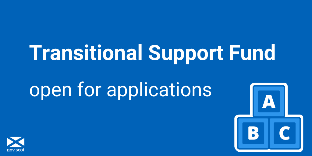 The Transitional Support Fund is open for applications. Grants are available to private and voluntary or not-for-profit registered day care of children providers, to help meet the extra costs of complying with public health guidance relating to COVID-19 bit.ly/353oUYW