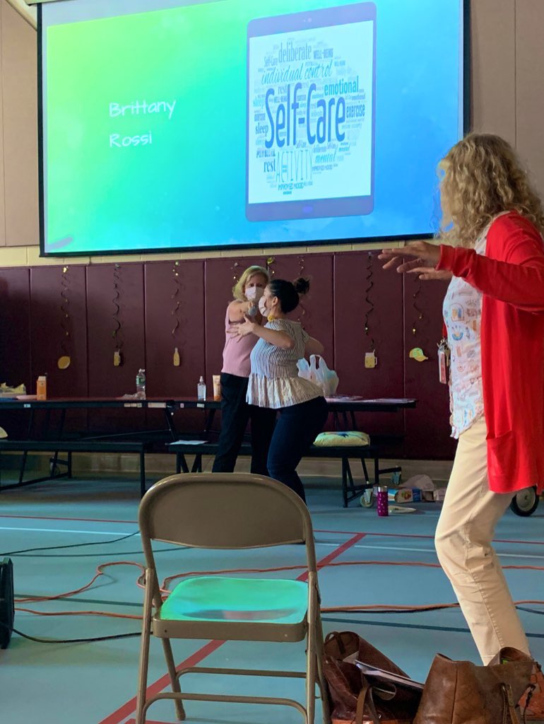 JamesburgPublic's tweet photo. Day 2 of professional development has the staff and admin learning the importance of self care! Grateful to our GMB Counselor, @JFK_Counselor @LynnZinser_5  @MsRossi5  @mrs_kohut for leading us into this important activity! #SelfCareSeptember #selfcarematters #BackToSchool2020 https://t.co/2yzSNHA11O