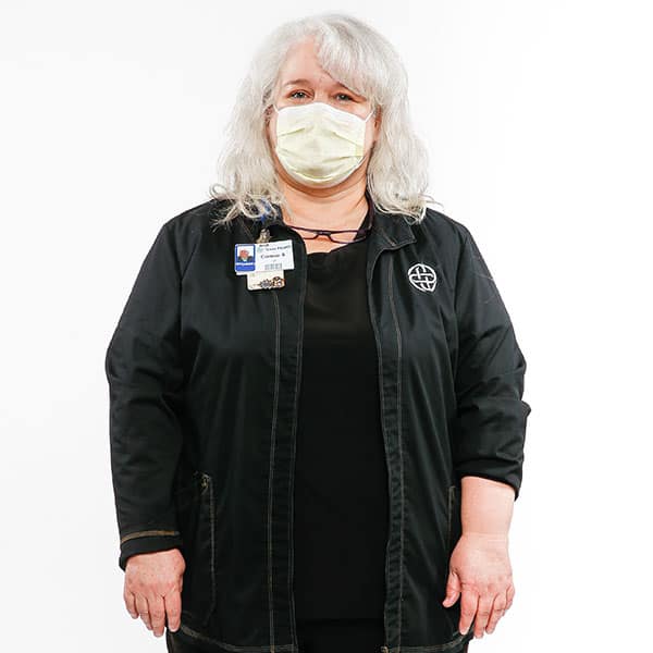 This is Connie Sellers, a medical laboratory scientist lead at Presby. "This has been almost all-consuming,” she said of treating Covid patients. “We have been adapting our jobs daily.”  https://interactives.dallasnews.com/2020/saving-one-covid-patient-at-texas-health-presbyterian-hospital-dallas/