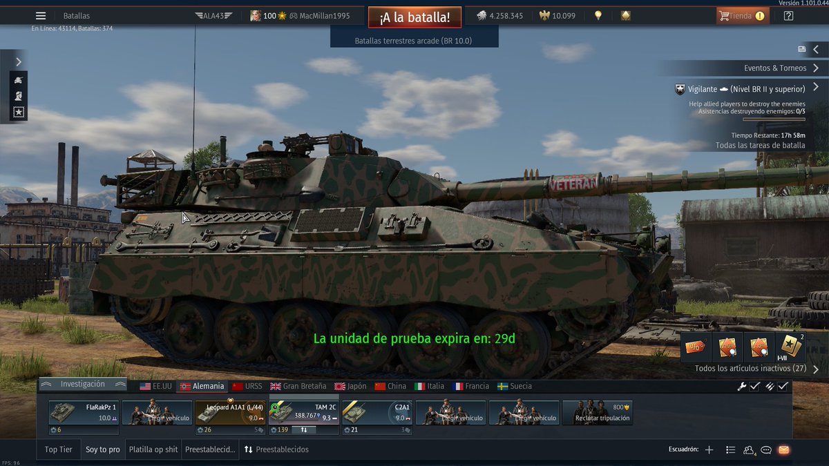 MacMillanSpaTTV's tweet image. En directo !!! Probando el nuevo cacharrito Argentino en War Thunder que viene en  la nueva update #RainingFire twitch.tv/macmillanspa