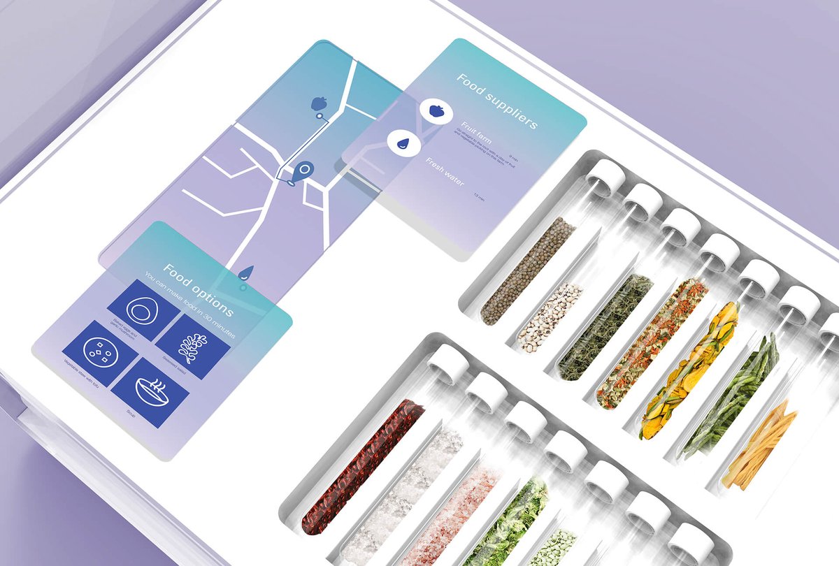 This #portable #cookingkit is equipped with #powdered #supplements, #dehydrated #vegetables and #compact #cooking #equipment. It contains everything that off-grid #travellers need to become self-sufficient. Will the #future look like this?

Credit: Jisun Kim’s cooking kit