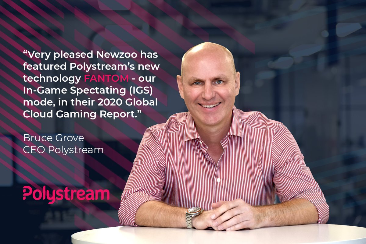 NEWS: <a href="/NewzooHQ/">Newzoo</a> has spotlighted <a href="/Polystream/">Polystream</a>'s new technology #FANTOM - a fully #interactive way to enable passive viewers to become #interactive #spectators in a live game – in their 2020 Global #CloudGaming Report! Check out polystream.com for more information. #Gaming