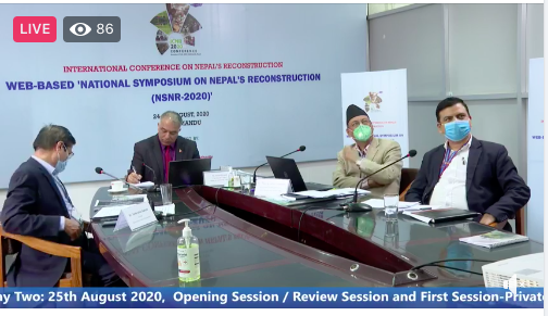 Sushilgyewali's tweet image. राष्ट्रिय पुनर्निर्माण प्राधिकरणले पुनर्निर्माण सम्बन्धी आयोजना गरेको चारदिने राष्ट्रिय परिसंवाद कार्यक्रम सफलतापूर्वक सम्पन्न भएको छ । अनुसन्धानपत्र प्रस्तुत गर्नुहुने,  प्यानलिष्ट तथा विज्ञ, सहभागी र कार्यक्रम सफल पार्न सहयोग गर्नुहुने सबैलाई हार्दिक धन्यवाद ।