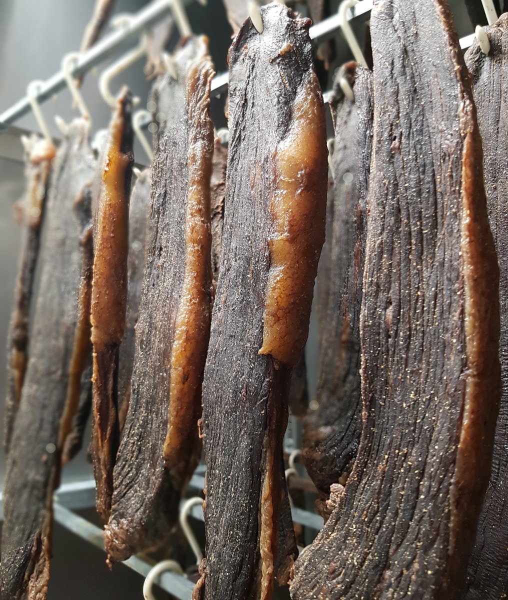 How good to these look?! Do you want to see how we transform PGI Welsh Beef into glorious #biltong sticks like this? Keep an eye on our social media over the next week to see some behind the scenes content