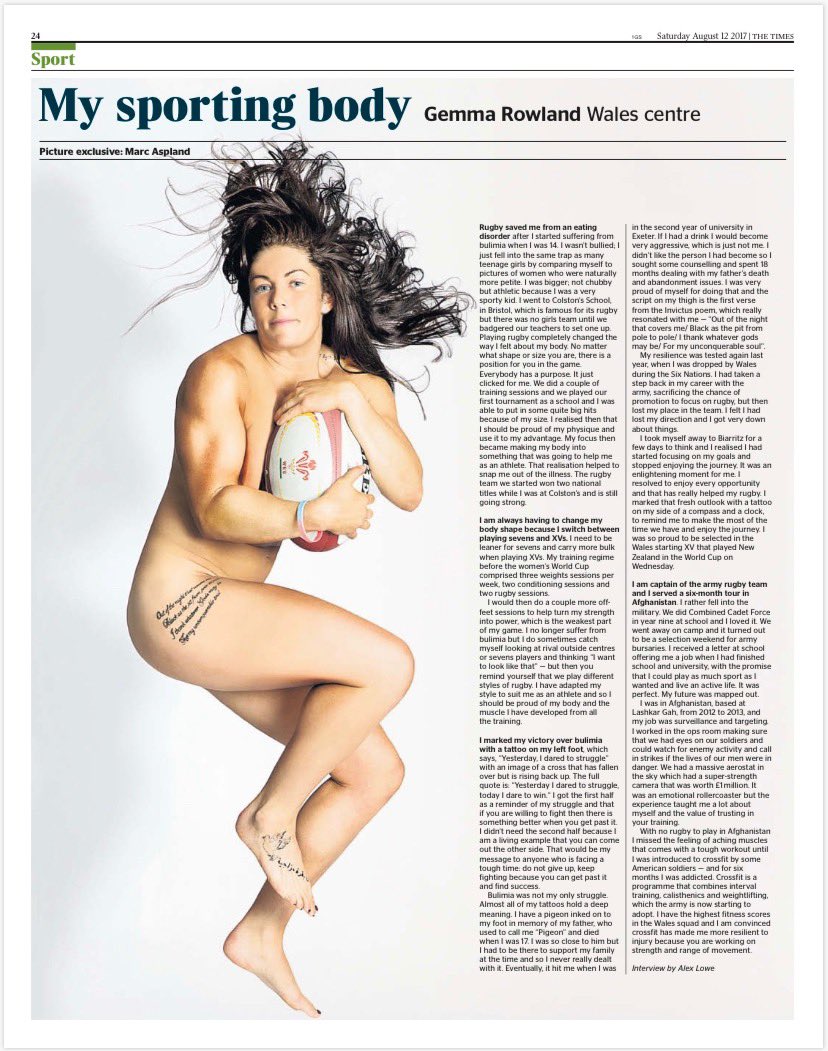 Proud to be “rugged” and “muscly” after committing years of training and self discipline to become the best athlete player I can be.
“Because real models are role models. We are enough and we’ve had ENOUGH”. #enough