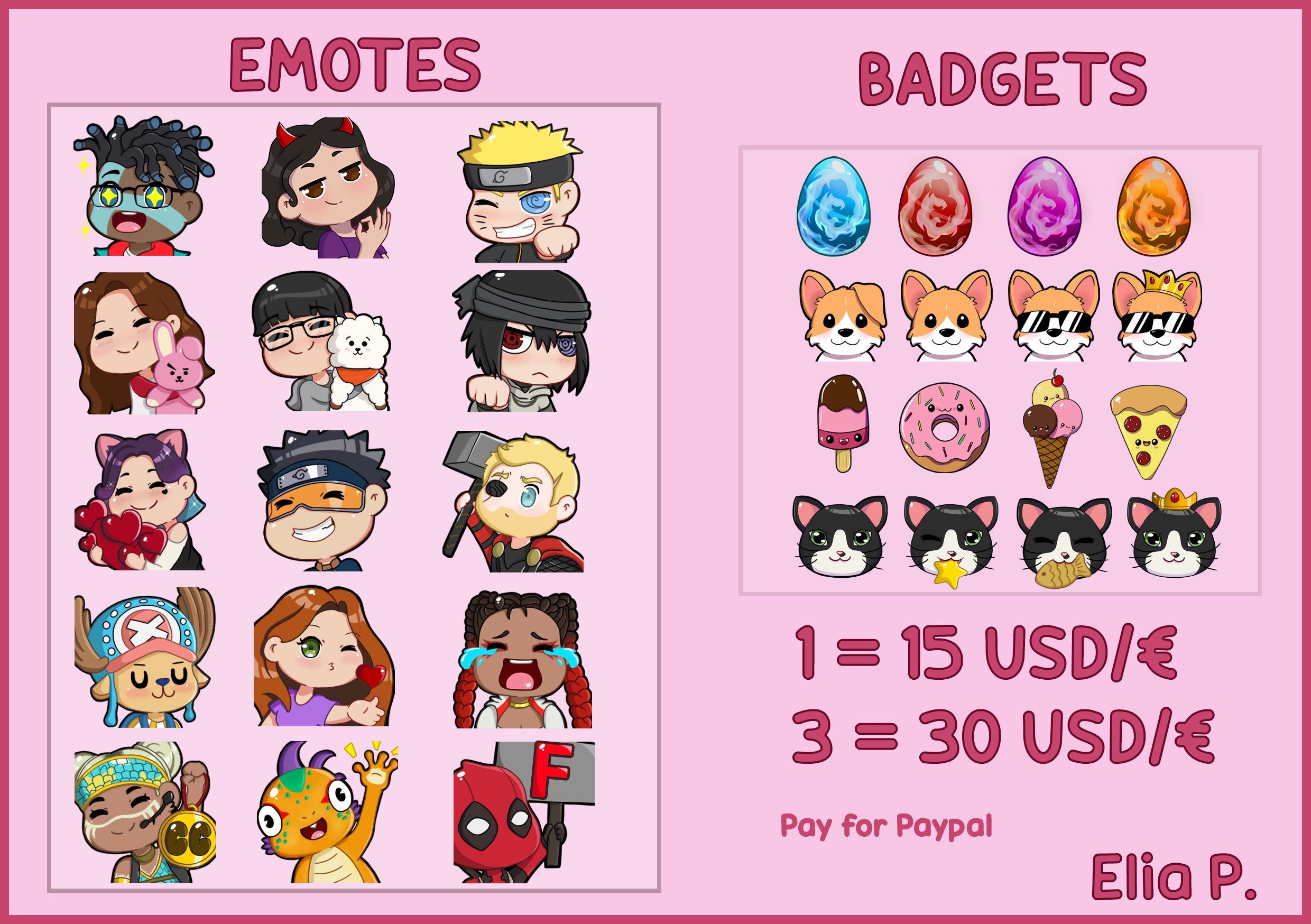 Elia P Twitch Emote Artist Comission Open Emotes Y Badgets Twitch Twitchtv Emotes Twitchemoteartist Twitchemotes Badget Comission Comissionsopen T Co 30yqojqych Twitter