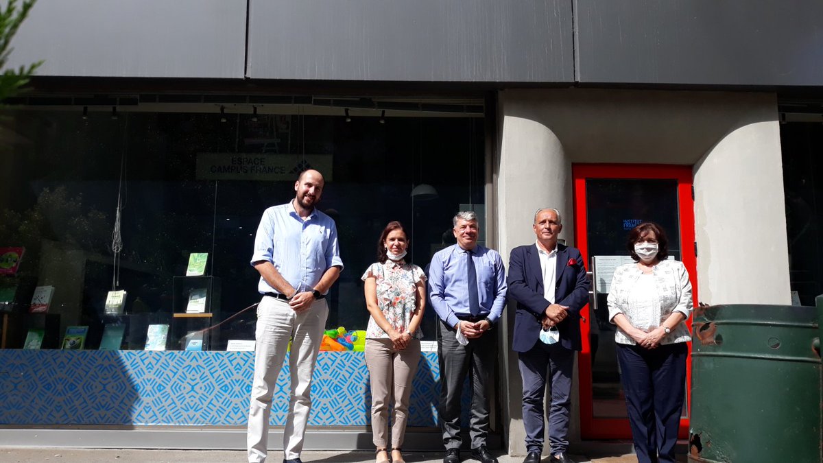IFSkopje's tweet photo. Rencontre de @EmmanuelRimbert avec Marica Gjurcheska, Secrétaire de la municipalité d' #Aerodrom, et Tane Dimovski, responsable du secteur #éducation, #sport et #culture, et échanges fructueux sur la relance du #français dans les écoles primaires de cette grande #municipalité. https://t.co/i0uaHf0avH