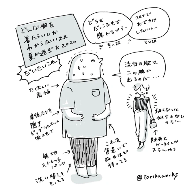 今夏は(も?)完全にオシャレを手放してしまった 