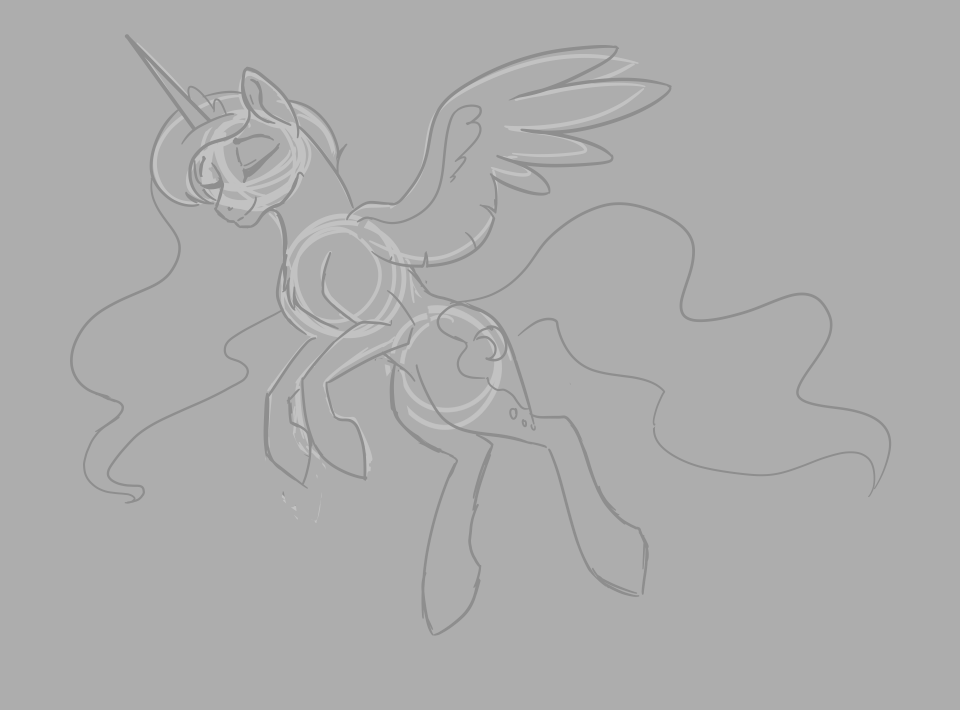 Katartwork's tweet photo. Quick freehand content/sleepy luna. https://t.co/v0uXnbJtj3
