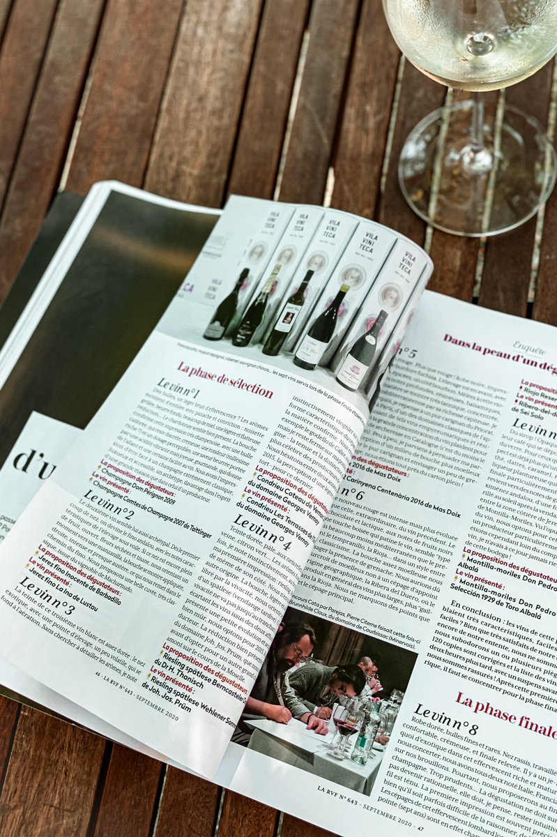 Muy contentos de que el Premio Vila Viniteca de #cataporparejas aparezca en la prestigiosa <a href="/LaRVF_mag/">La Revue du vin de France</a> 
—Très heureux que le Prix Vila Viniteca du Concours de Dégustation par Paires, apparaisse dans le prestigieux <a href="/LaRVF_mag/">La Revue du vin de France</a>
