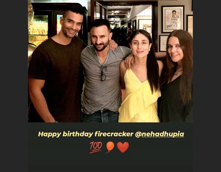 Happy birthday to Neha Dhupia from Kareena! 