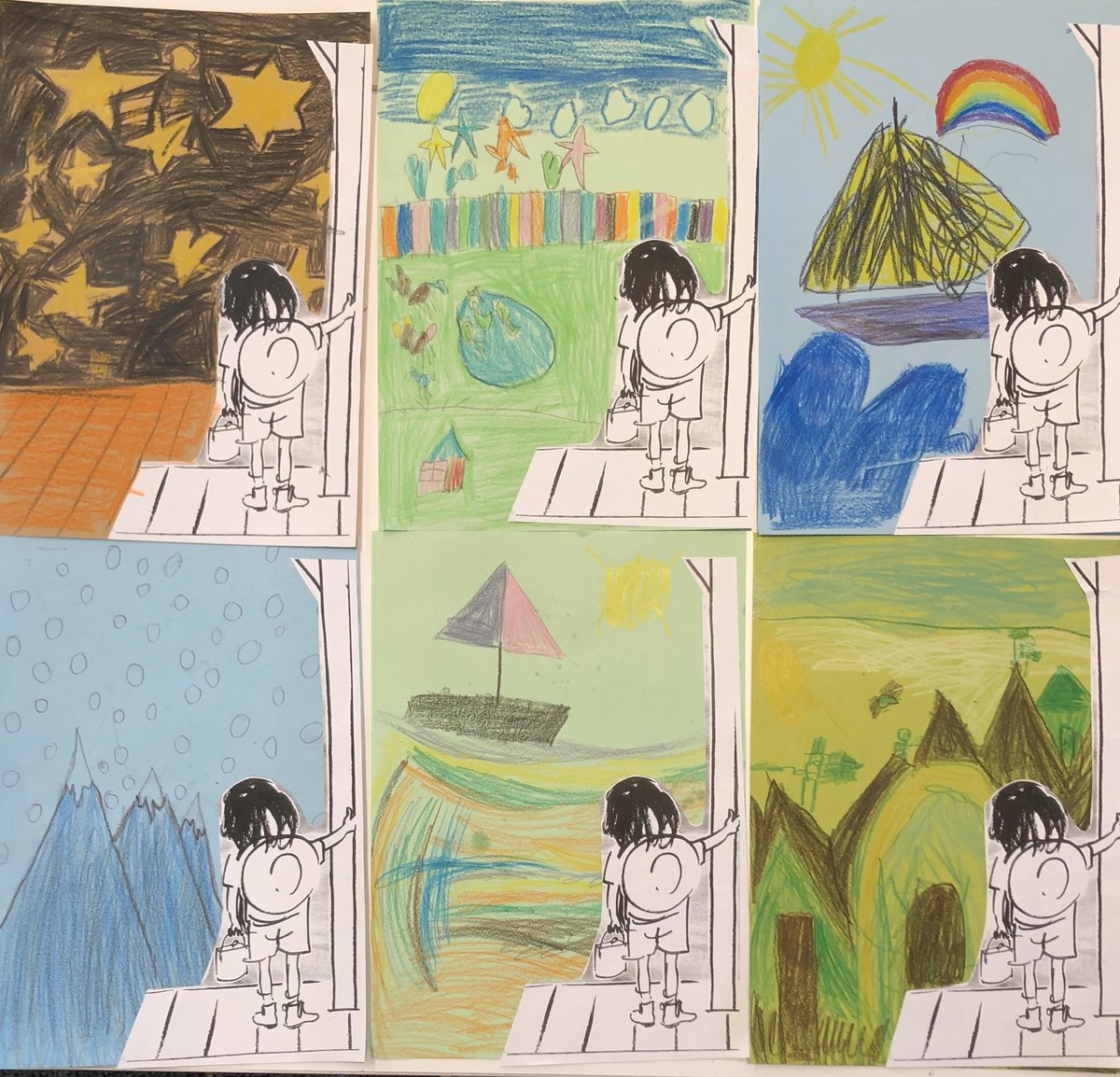 lobroo's tweet photo. Mighty impressed with my wonderful Prep’s efforts to create their own Goodbye House, Hello House by #MargaretWild and #AnnJames @TheCBCA #cbcashortlist #earlychildhood https://t.co/RBNvwG7GV7