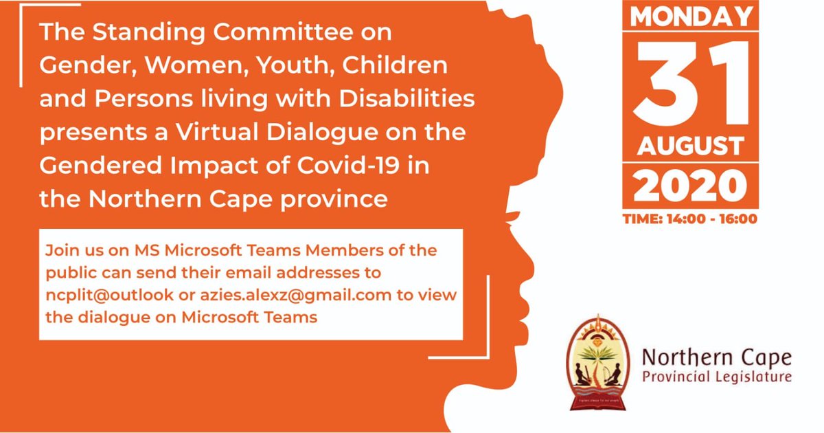 ncplrsa's tweet photo. In discussion with the Northern Cape Provincial Legislature @PMG_SA #GBVmustfall #WomensMonth2020 https://t.co/GDvYsVvINa