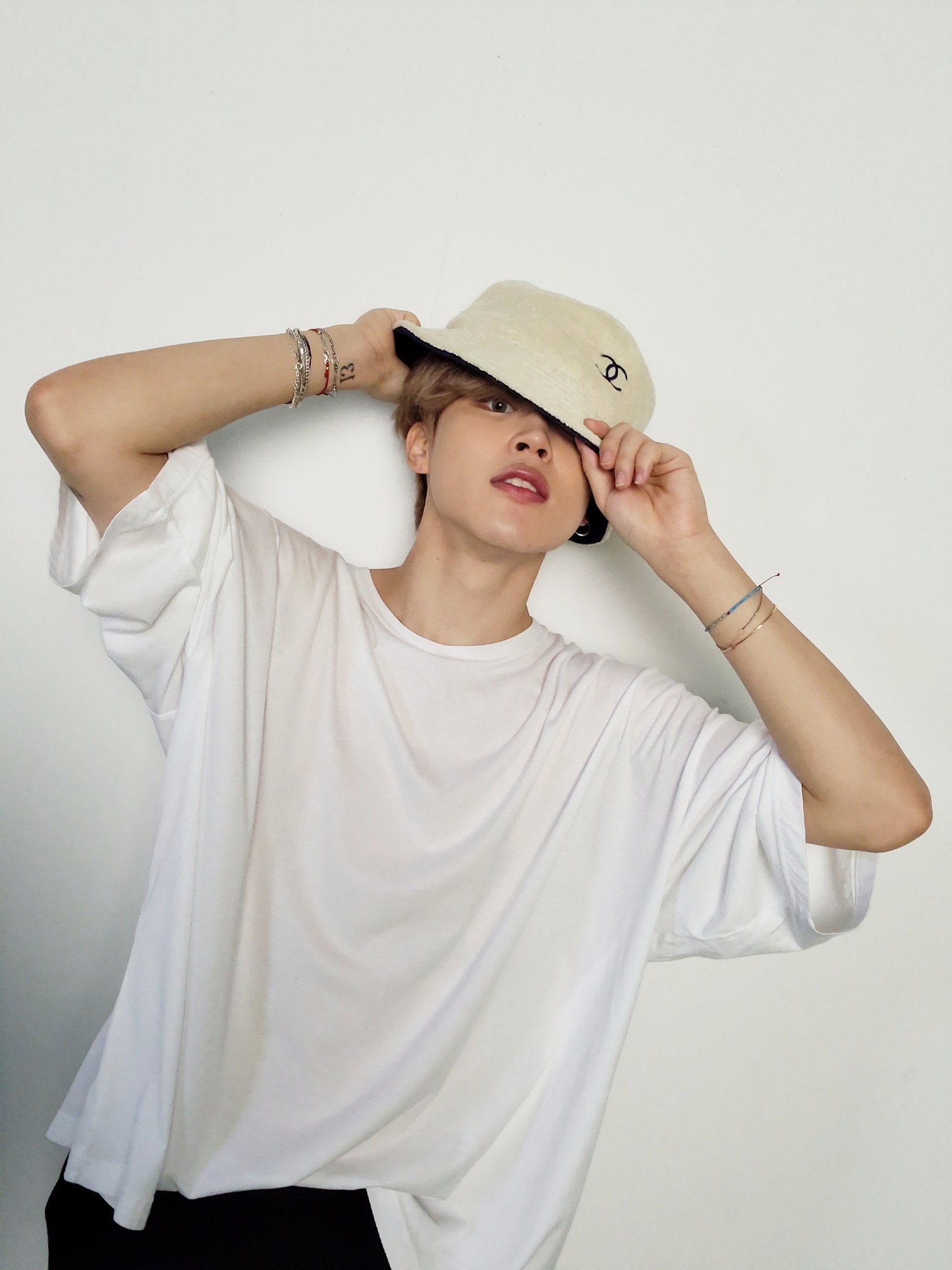 Jimin chanel bucket hat Clearance