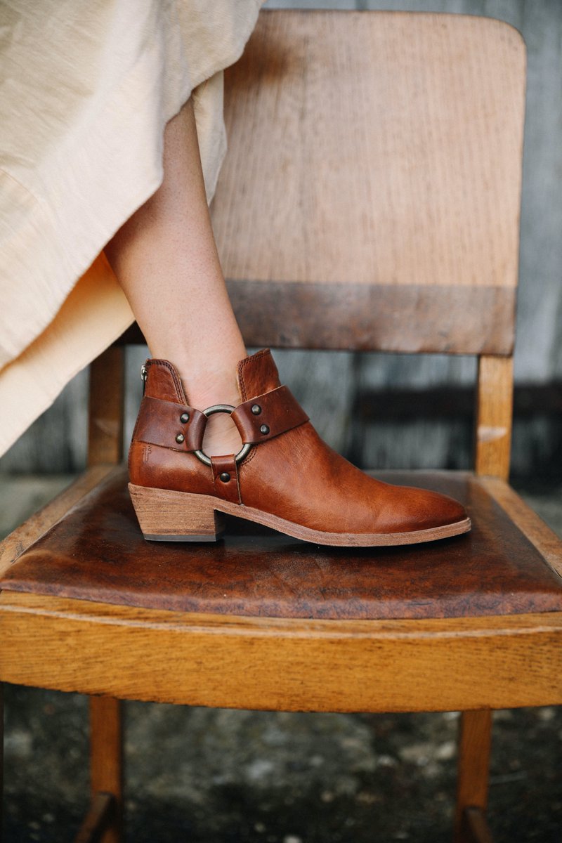 frye ray low harness bootie