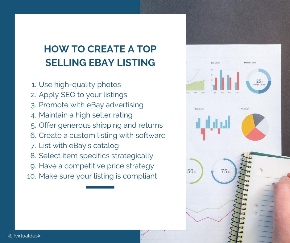 JhoezelleF's tweet photo. How to create a top-selling eBay listing

#dropshipping #ecommerce #entrepreneurship #ecommerceVA #virtualassistant #business #ebay #ebayVA #success #ebayseller #ebayreseller #ebaystore #ebaylister #ebayvirtualassistant https://t.co/QXJxJrO30M