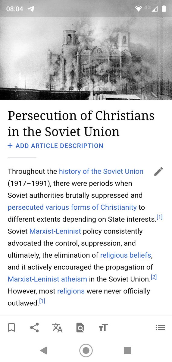In the Soviet Union.  https://en.wikipedia.org/wiki/Persecution_of_Christians_in_the_Soviet_Union?wprov=sfla1