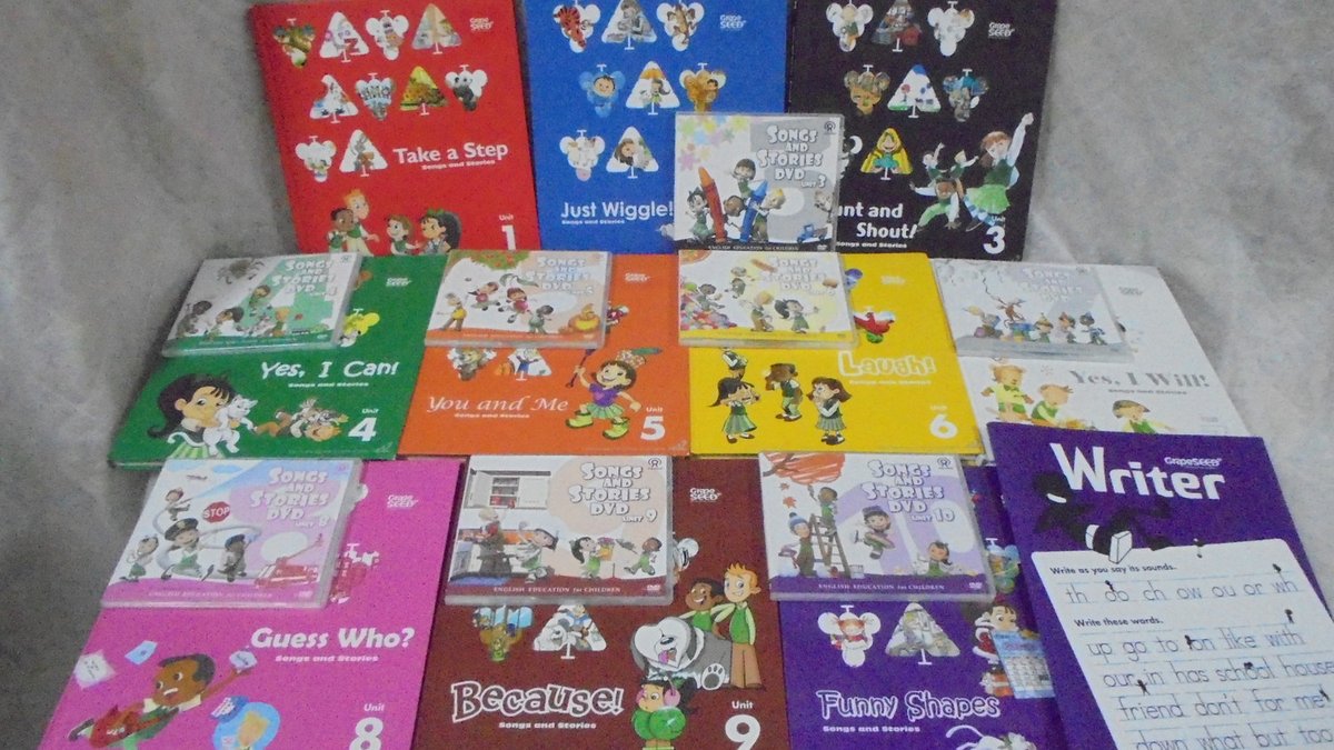 ママのガレージセール בטוויטר 本日入荷 Grape Seed グレープシード Dvd Cd付英語絵本 1 10 Dvd2枚欠品 80 000円 税込 000円 中古教材 幼児教材 英語教材 子供英語 英語絵本 Grapeseed グレープシード T Co Wsu2rutrwf
