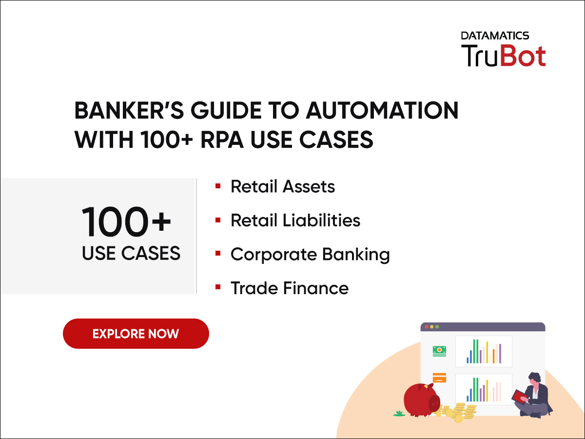 Datamatics's tweet image. Start your RPA journey with 100+ automation use cases from banking sector and know how Robotic Process Automation (RPA) can help your organization to automate processes, increase scalability and enhance performance 

bit.ly/2YUOCLl

#Datamatics #TruBot #rpa #automation