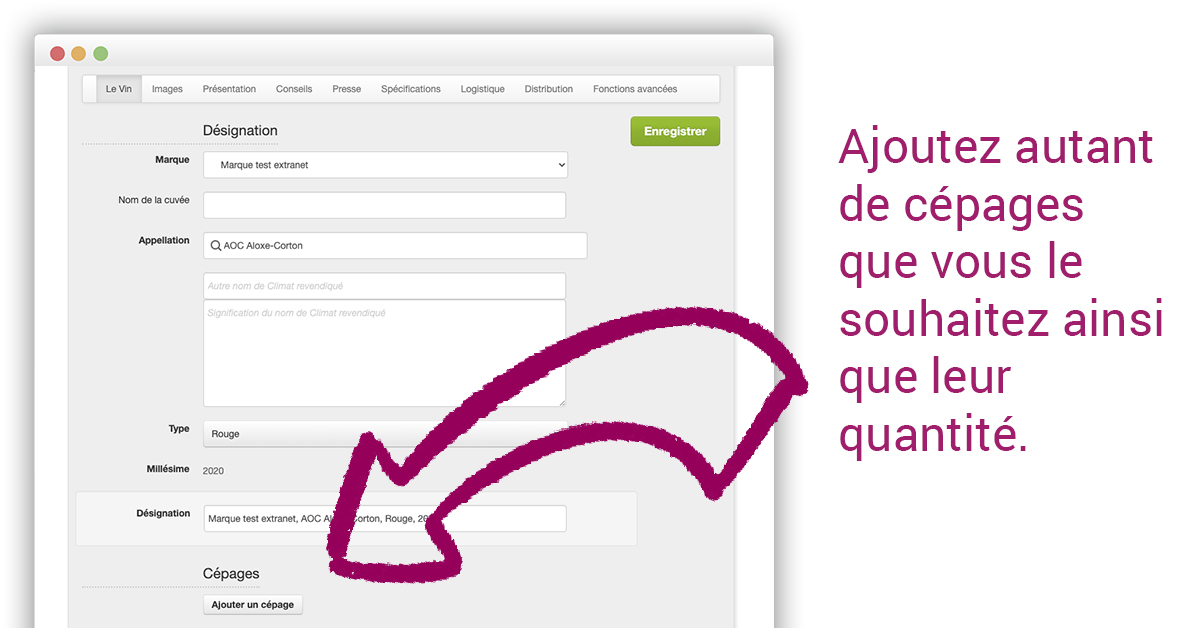 Donnez l’information la plus claire à vos clients. Rendez-vous dans l’onglet Le vin d’une de vos fiches produit et renseignez vos différents cépages ainsi que leur dosage.
#marketingdigital #contentmanagement #winebusiness #vin #champagne #spiritueux #wine