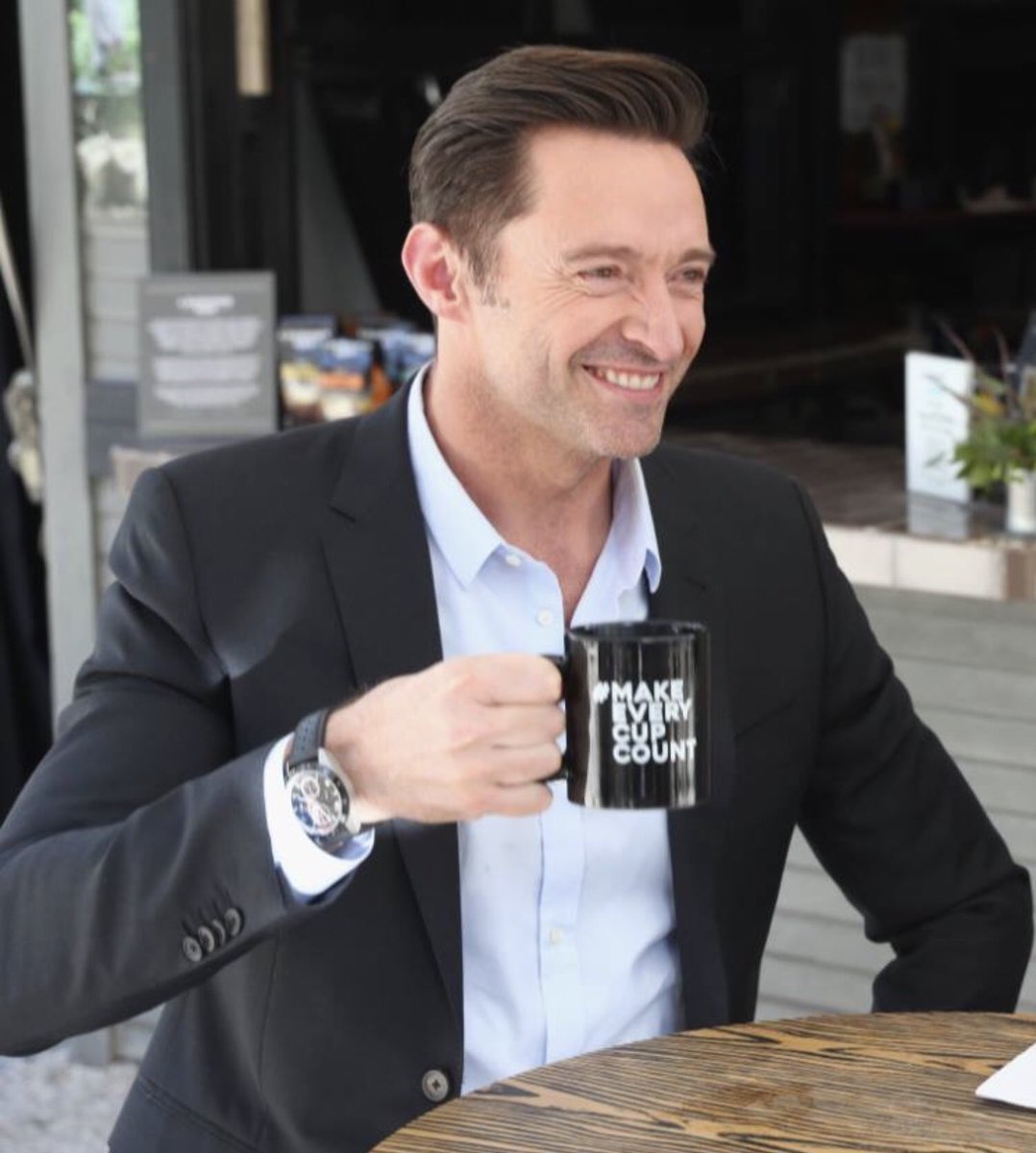 JackmansLanding's tweet photo. Hereโs a smile and a coffee to start your Thursday ๐โ๏ธ #hughjackman #laughingman #laughingmancoffee #makeeverycupcount #tbt #justwhatyouneed #firstthinginthemorning https://t.co/dMhcBcgEpK