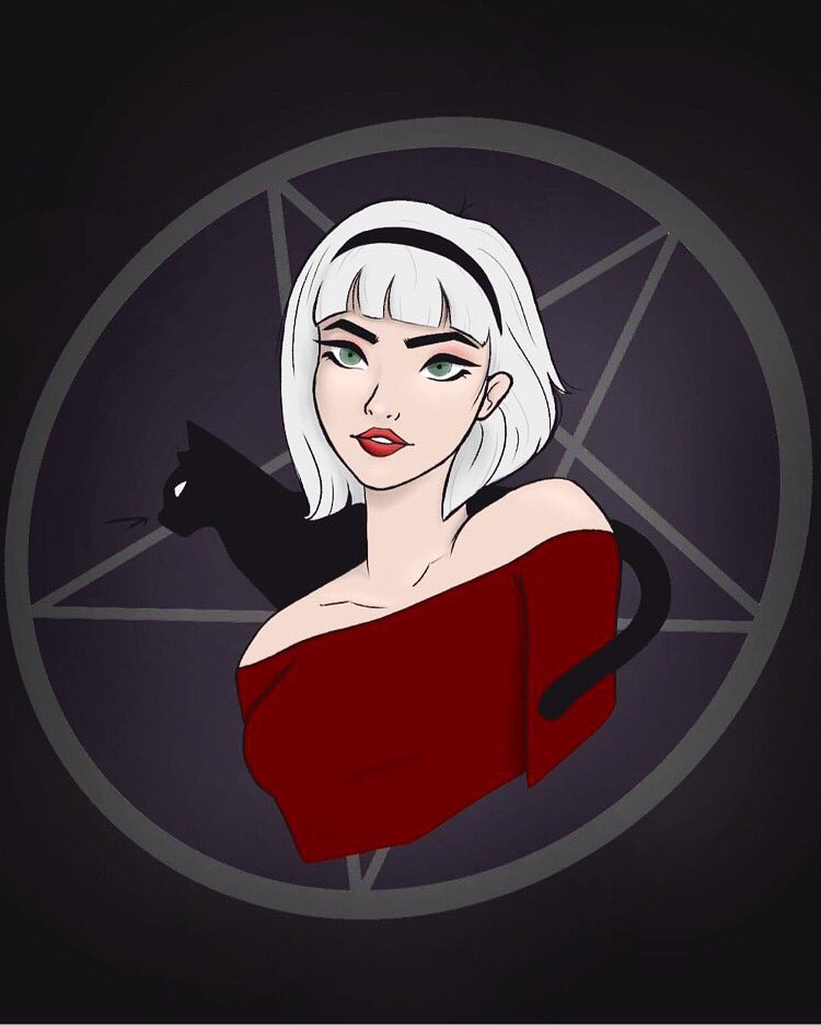SalvageWriter's tweet photo. Thought I’d work on a little portrait of my favourite witch https://t.co/0HlEKh9aqc