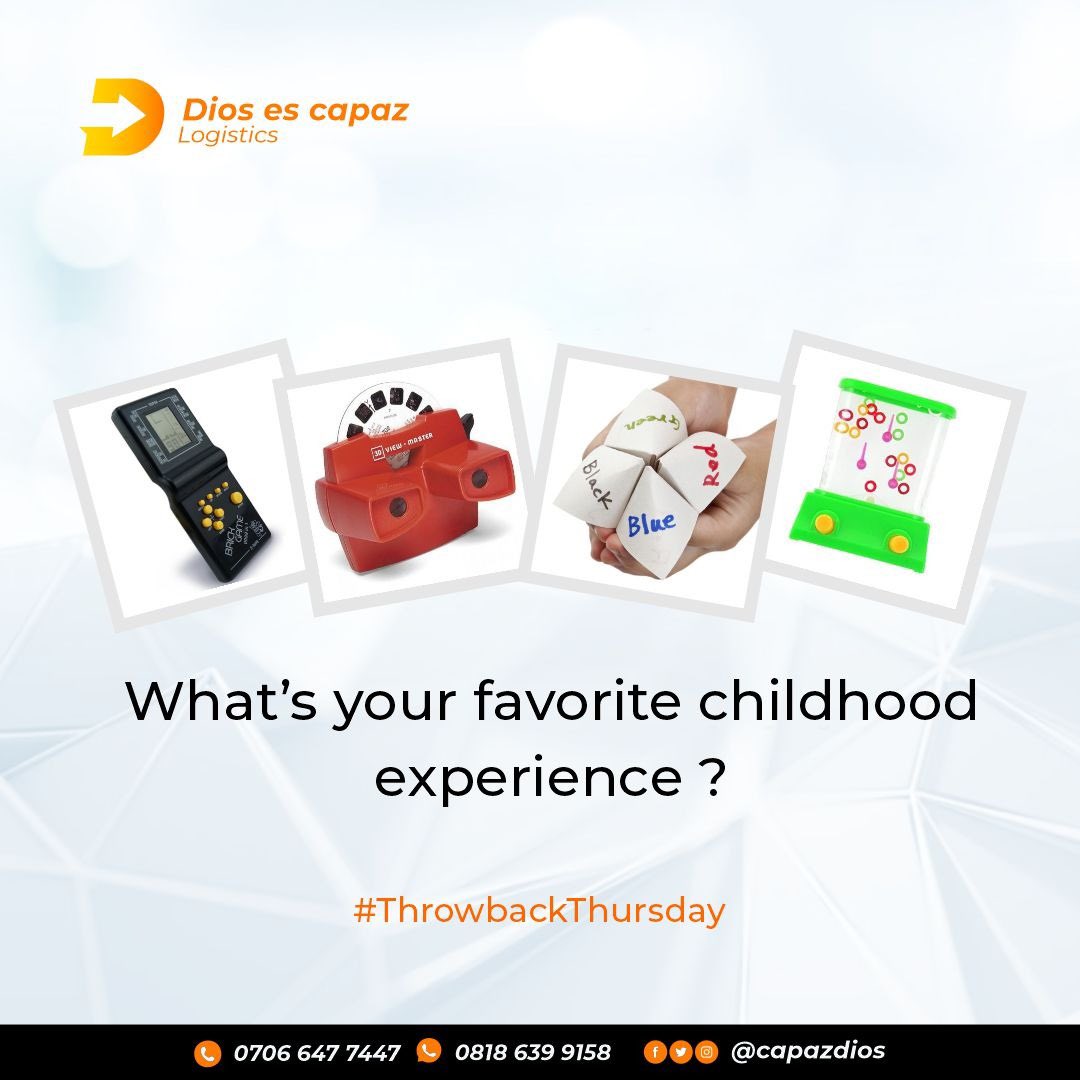 CapazDios's tweet photo. What’s your favorite childhood experience?
#CapazDios https://t.co/nelFrx3vHu
