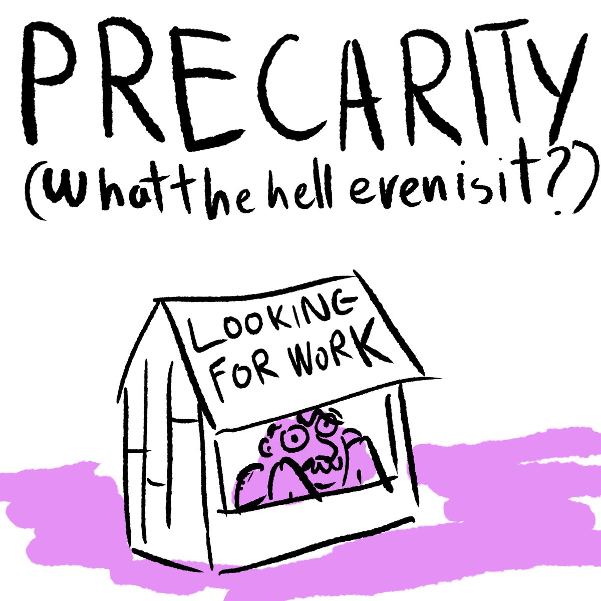 I never used to think precarity was a useful term because I thought it was too niche. Then a global pandemic happened and not only showed we can change our vocabulary in a week, but worsened precarity across all sectors. Here's why creative workers don't get long contracts. 1/7