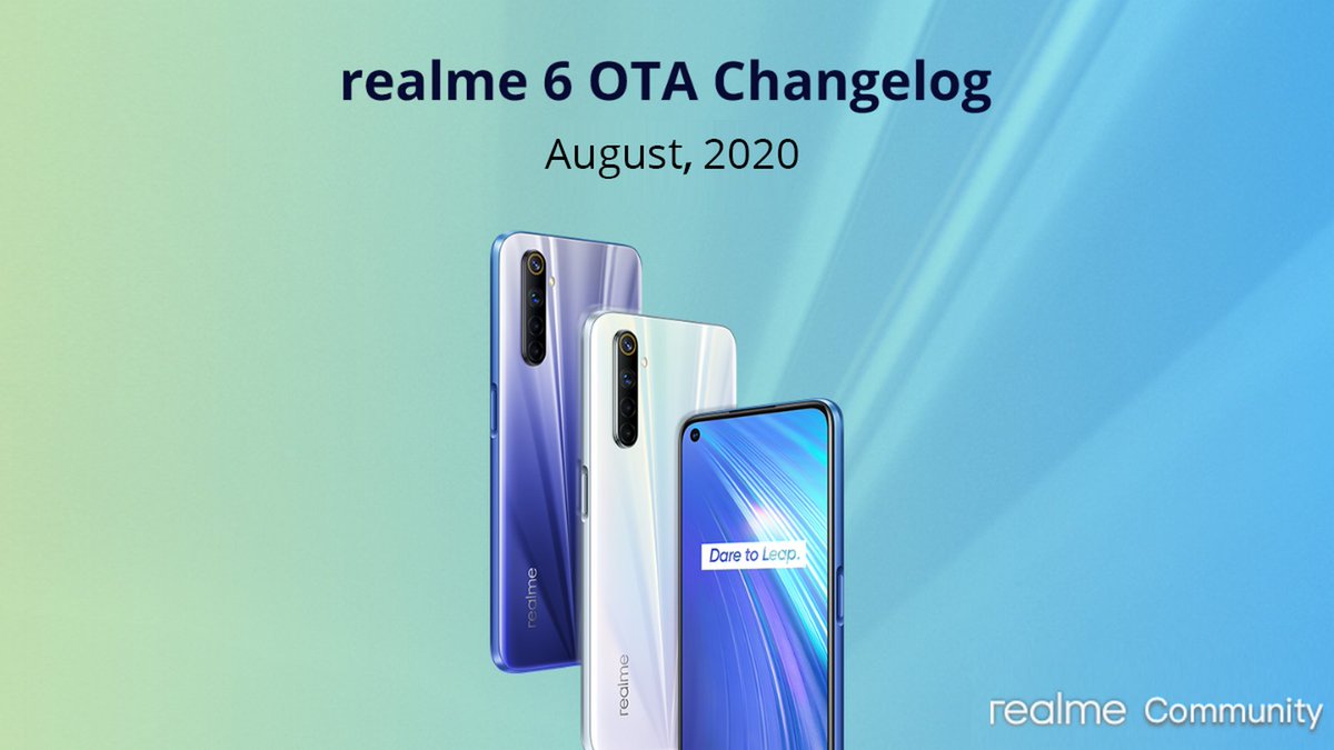 GizChinait's tweet image. #RealMe 6 e 6i (6s): inizia il roll out dell'aggiornamento con patch di agosto e tante novità 

#Realme6

gizchina.it/2020/08/realme…