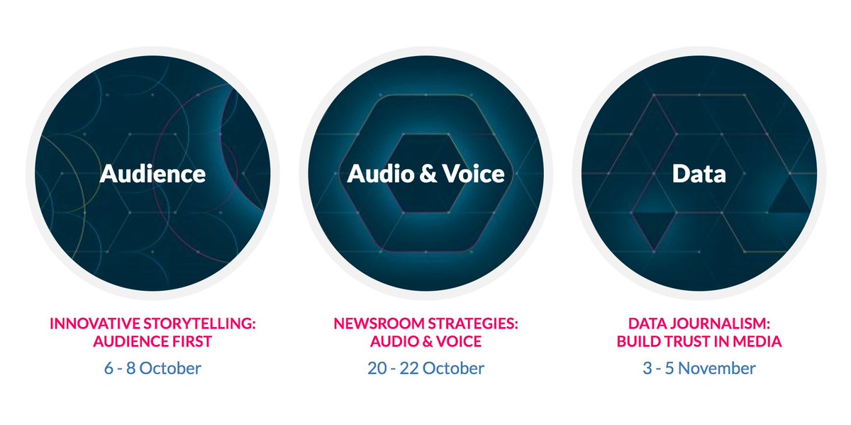 📆 Have you marked your calendar? This year our #NISOnline2020 conferences will take place online &amp; will be available for you wherever you are.
🤝 Audience, 6 - 8 October
🎧 Audio &amp; Voice, 20 - 22 October
📈 Data Journalism, 3 - 5 November
Register here: buff.ly/3gtmRzl