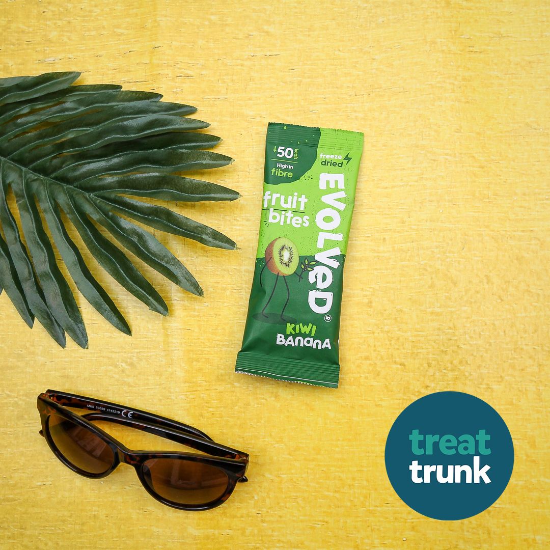 In our August box was <a href="/evolvedsnacks/">Evolved</a> Kiwi and Banana Fruit Bites! Evolved Kiwi + Banana is a naturally sweet and tangy mix of real kiwi and banana. Each packet is High in Fibre, Low in Sugar + Calories, Vegan and 1 of your 5 a day!

#fruitevolved #snackevolved #vegan #HealthyFood