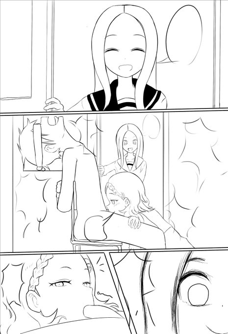 次は北条さんに西方をNTRれる高木さんを3pぐらいで描いてます😎 