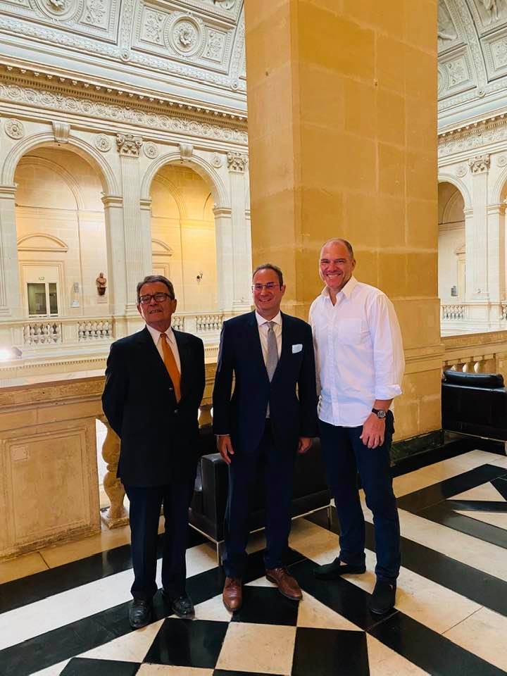 #CoopérationInternational Accueil à la <a href="/CCI_AMP/">CCIAixMarseilleProvence</a>, par <a href="/FredericRonal/">Frederic Ronal</a>, de S.E. Carmelo Inguanez, Ambassadeur de la république de Malte en Fr et de Michel Pezet, consul de Malte à Marseille. Malte, hub business très intéressant en Méditerranée pour les Pme d’Aix Marseille Provence !