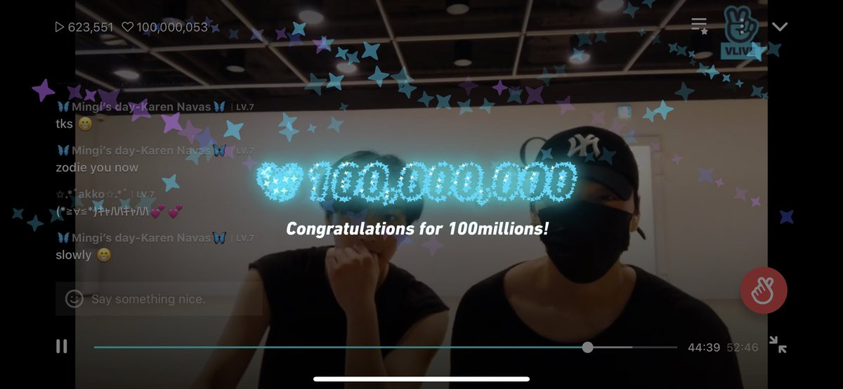 San loves ATINY very much and he made this vlive for us and did warm our hearts.  @ATEEZofficial and we got it to 100M hearts!!