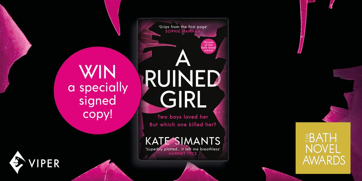 It's a #giveaway! Win a signed copy of BNA2019 winning A RUINED GIRL by <a href="/katesboat/">Kate Simants</a> to celebrate publication day. RT to win. Winner picked 4pm Aug 31. UK only 🐦🎉