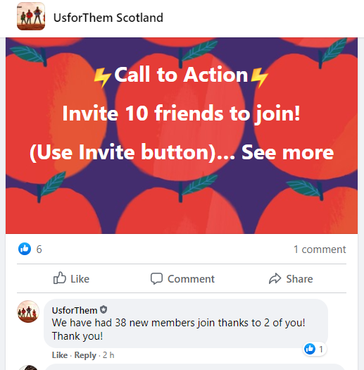 WallaceUofE's tweet photo. Hey #UsForThemScotland, they're coming in with popcorn to watch the loonies.
How many active members do you have? Seemingly, recent analysis a few weeks ago had it at 386 and that was before masks so might well have dropped. #FacebookAPI is our friend. https://t.co/trwQ4B27TP