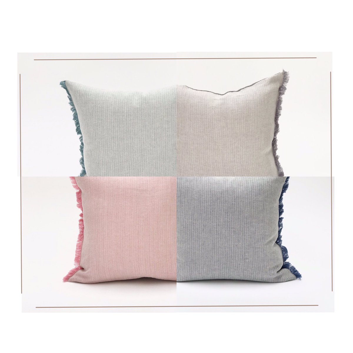 True_Linen's tweet image. Every single #linencushion is designed by us in unique colour to match our existing herringbone #linenthrows. Decorated with short fringe on two sides.Use to dress a living room as decorative accent, garden bench accessory or in the bedroom to dress your bedding set. Natural, fun