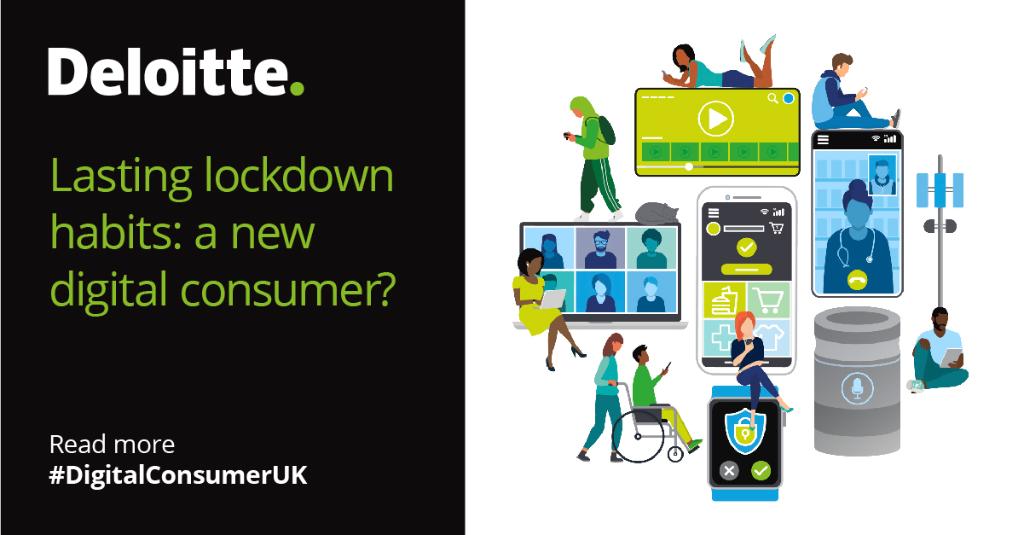 DeloitteUK's tweet photo. Out now: Our latest research looks at whether consumer behaviours during lockdown are becoming the new normal. Read more on this here - https://t.co/QUbFzntN8a 
#DigitalConsumerUK #MobileUK https://t.co/afJ5z9DENa
