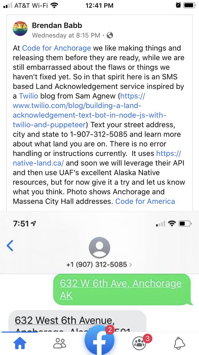 Text City/State to +1-907-312-5085 to find out whose land you’re on. Honor those who came before you by acknowledging their stewardship, educating yourself, and amplifying indigenous voices.