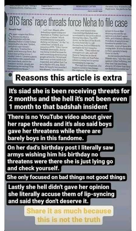 She always keeps posting stuffs which aren& #39;t even from Armys.And Armys also wished her dad& #39;s birthday. Ignoring all the good deeds she decided only to focus on the few bad comments which was obvious cuz she disrespected Bts so much for no reason