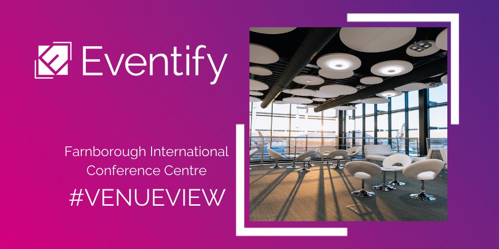 EventifyUK's tweet photo. This week's #VenueView is @Farnborough_Int; a purpose built venue situated at Europe’s leading business airport. We 💜 this venue because it's located at the birthplace of British aviation and the venue is completely designed around this rich heritage of aviation firsts... (1/2) https://t.co/9VyHMTldv2